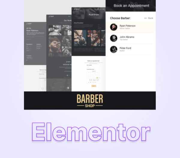 Appointment scheduling website for Elementor