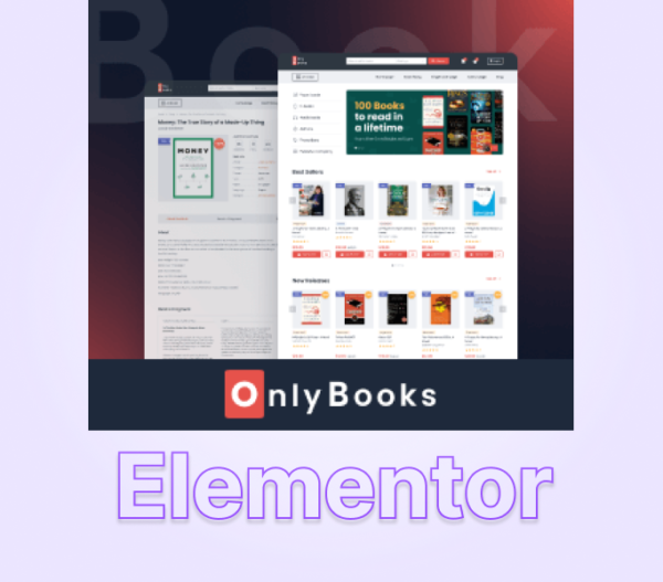 Bookstore website for Elementor