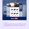 Car rental website for Elementor