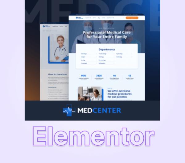 Doctor appointment website for Elementor