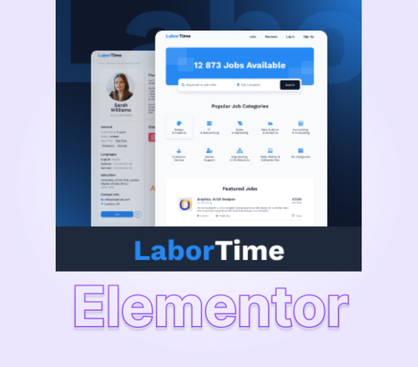 Dynamic Job Board Website For Elementor.