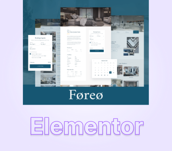 Mini hotel booking website for Elementor