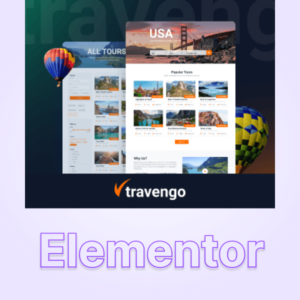 Travel website for Elementor