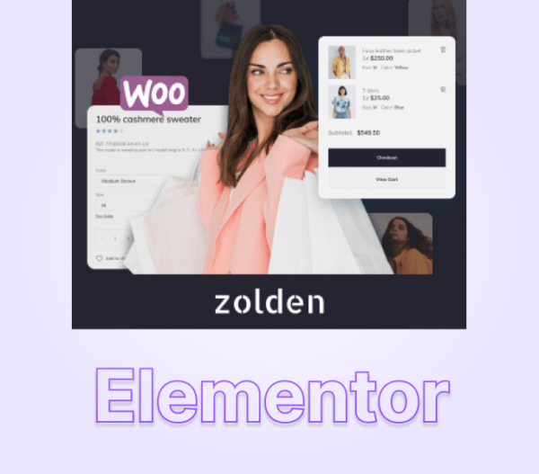 WooCommerce shop website for Elementor